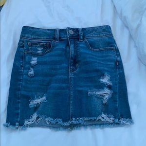 Denim mini skirt